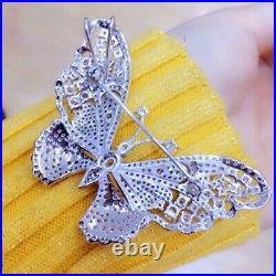 Luxury! Butterfly Brooch, Cubic Zirconia Brooch, Brooches Silver