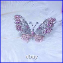 Luxury! Butterfly Brooch, Cubic Zirconia Brooch, Brooches Silver