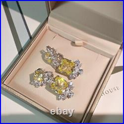 Luxury! High Imitation Yellow Gemstone Earrings, Inspired Cubic Zirconia Earrings