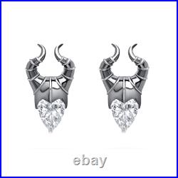 Maleficent Limited Edition Disney Cubic Zirconia Stones Sterling Silver Earrings