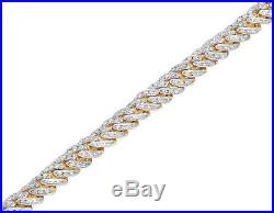 Men's 925 Silver Genuine Cubic Zirconium 6MM Miami Cuban Choker Chain Necklace