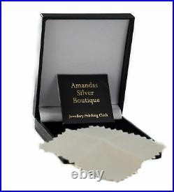Men's Sterling Silver Cubic Zirconia Set 24mm High Initial D Pendant
