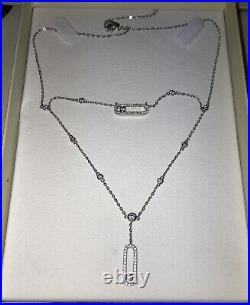 Messika Joaillerie Cubic Zirconia 925 Sterling Silver 18-20 Adjustable Necklace