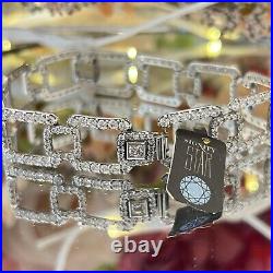 Michael Valitutti Sterling Silver Signity Star CZ Tennis Bracelet Wow