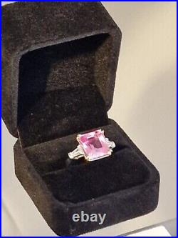 Natural Pastel Pink Sapphire 9.23Ct fine Gemstone ring size L