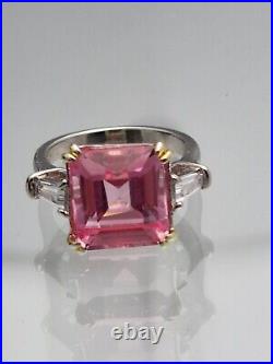 Natural Pastel Pink Sapphire 9.23Ct fine Gemstone ring size L