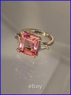 Natural Pastel Pink Sapphire 9.23Ct fine Gemstone ring size L