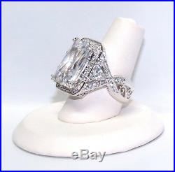 New Charles Winston White Cubic Zirconia CZ in Sterling Silver 12.10G