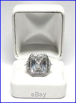 New Charles Winston White Cubic Zirconia CZ in Sterling Silver 12.10G