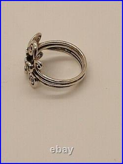 Pandora Autumn Wind Ring Retired Size 60 Cubic Zirconia 190203CZP