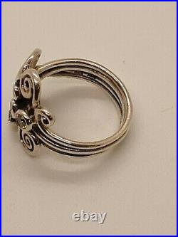 Pandora Autumn Wind Ring Retired Size 60 Cubic Zirconia 190203CZP