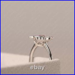 Pink Cubic Zircon Ring, Promise ring, Sterling Silver, Engagement Ring For Women