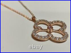 Pink Cubic Zirconia Pendant Georgini Rose Gold Sterling Silver rrp £149