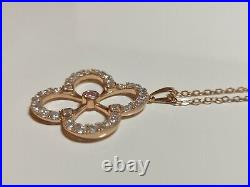 Pink Cubic Zirconia Pendant Georgini Rose Gold Sterling Silver rrp £149