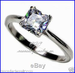 Princess CUT Engagement / Wedding Ring SOLID Sterling Silver Cubic Zirconia CZ