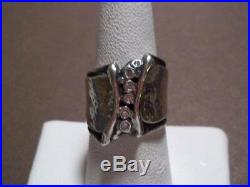 RARE SILPADA R1441 Six Cubic Zirconia Sterling Silver Ring Size 5 HTF Modern