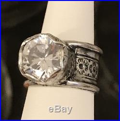 RARE SIZE 10 Silpada Sterling Silver Cubic Zirconia Queen for a Day Ring R2208