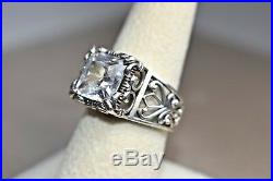 RARE SIZE 9 Silpada Sterling Silver Uptown Cubic Zirconia CZ Filigree Ring R0981