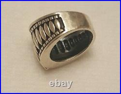 RARE Silpada Sterling Silver Oxidized Marquise Cubic Zirconia Sz 7.5 Ring R1293