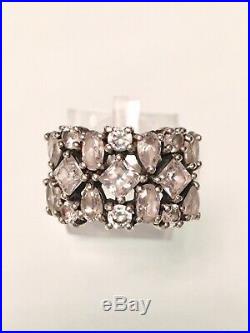 SILPADA COSMORARERETIREDSTERLING SILVER 925MULTI CUBIC ZIRCONIA RING Sz 6