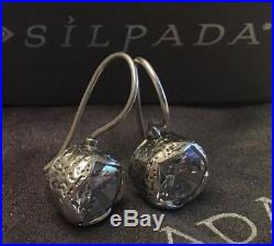 SILPADA Cinema Star Cubic Zirconia Sterling Silver Earrings W2393 RARE