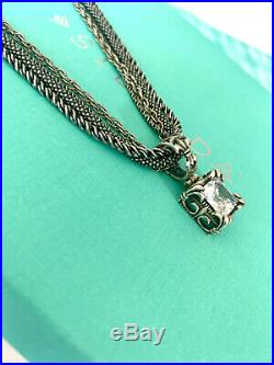 SILPADA N1719 Multi Chain Popcorn Necklace Uptown Pendant S0979 Cubic Zircon