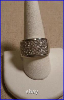 SILPADA R1405 Sterling Silver Channel Set Cubic Zirconia Ring Size 6 RARE HTF