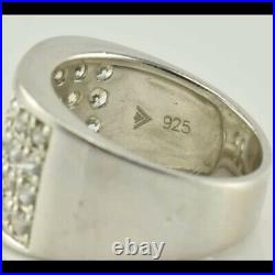SILPADA R1405 Sterling Silver Channel-Set Cubic Zirconia Ring Sz 10 RARE HTF