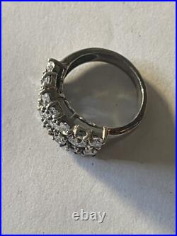 SILPADA RETIRED Sterling Silver 925 COSMO Cubic Zirconia CZ Ring Sz 6.75 Rare