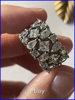 SILPADA RETIRED Sterling Silver 925 COSMO Cubic Zirconia CZ Ring Sz 6.75 Rare