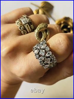 SILPADA RETIRED Sterling Silver 925 COSMO Cubic Zirconia CZ Ring Sz 6.75 Rare