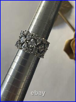 SILPADA RETIRED Sterling Silver 925 COSMO Cubic Zirconia CZ Ring Sz 6.75 Rare