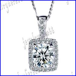 Sale Sterling Silver 925 Cubic Zirconia Jewelry Gorgeous Wedding Party Pendant