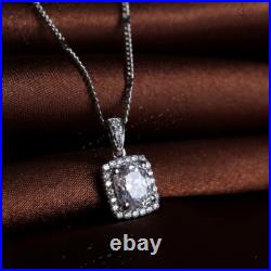 Sale Sterling Silver 925 Cubic Zirconia Jewelry Gorgeous Wedding Party Pendant