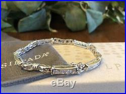 Silpada B0764 Sterling Silver Cubic Zirconia Tennis Bracelet Rare NEW