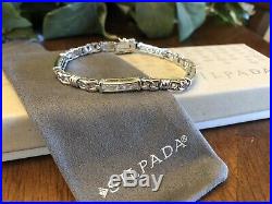 Silpada B0764 Sterling Silver Cubic Zirconia Tennis Bracelet Rare NEW