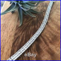 Silpada B1390 DOUBLE CZ Sterling Silver Tennis Bracelet. 925 Cubic Zirconia Rare