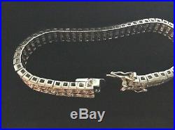 Silpada B1390 DOUBLE CZ Sterling Silver Tennis Bracelet. 925 Cubic Zirconia Rare