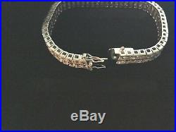 Silpada B1390 DOUBLE CZ Sterling Silver Tennis Bracelet. 925 Cubic Zirconia Rare