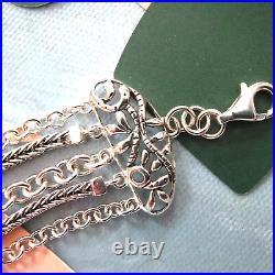 Silpada Cavalier Sterling Silver Cubic Zirconia Bracelet