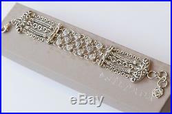 Silpada Cubic Zirconia Sterling Silver Chain Cavalier Bracelet B2711 $259