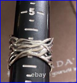 Silpada'Justify' Sterling Silver Cubic Zirconia Ring Sz 6