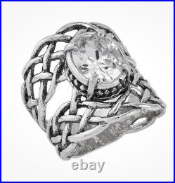 Silpada'Justify' Sterling Silver Cubic Zirconia Ring Sz 6