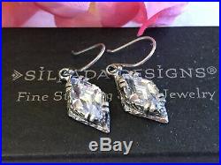 Silpada Marquise Cubic Zirconia Sterling Silver Earrings W1884 MINT IN BOX