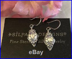 Silpada Marquise Cubic Zirconia Sterling Silver Earrings W1884 MINT IN BOX