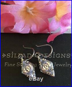 Silpada Marquise Cubic Zirconia Sterling Silver Earrings W1884 MINT IN BOX