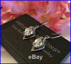 Silpada Marquise Cubic Zirconia Sterling Silver Earrings W1884 MINT IN BOX