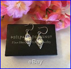 Silpada Marquise Cubic Zirconia Sterling Silver Earrings W1884 MINT IN BOX