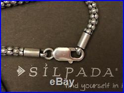 Silpada N1106 17 Popcorn Necklace & S0979 Uptown Cubic Zirconia Pendant NIB