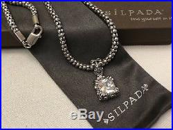 Silpada N1106 17 Popcorn Necklace & S0979 Uptown Cubic Zirconia Pendant NIB